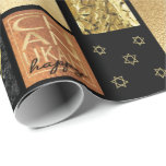Papel De Presente Montagem do Ouro Chanukah<br><div class="desc">Ouro de Chanukah... o presente de Montage... embrulha com estrelas brilhantes... para ajudar a iluminar seu presente de Hanukkah este ano. Personalize adicionando suas próprias mensagens em qualquer lugar neste papel de embalagem. Escolha seu estilo de fonte, cor e tamanho favoritos. Escolha entre 4 estilos e 5 tamanhos de papel...</div>