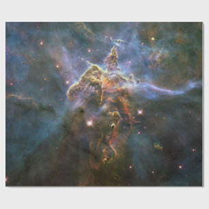 Papel De Presente Montanha Mística no Espaço Hubble na Nebulosa Cari