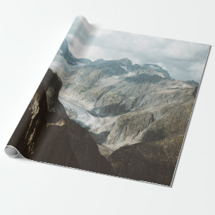 PAPEL DE PRESENTE MONTANHAS COBERTAS PELA NEVE DURANTE O DIA