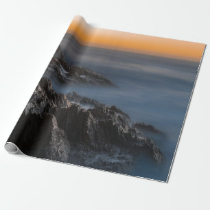 Papel De Presente MONTANTES DE cinzas COM NUVENS