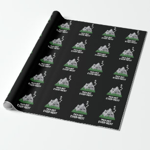 Papel De Presente Monte Ever Resto Funny Mountain Pun Dark BG