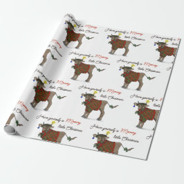 Papel De Presente Moooy Christmas