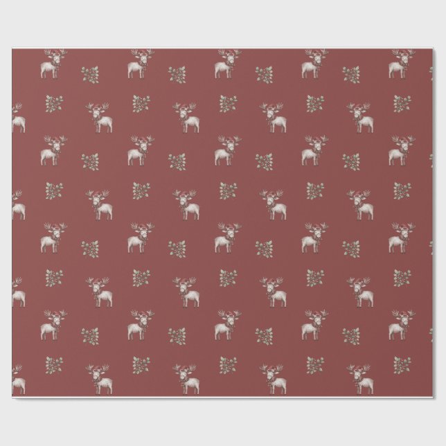 Papel De Presente MooseBerry Wrapping Paper, presente de Natal! (Aberto)