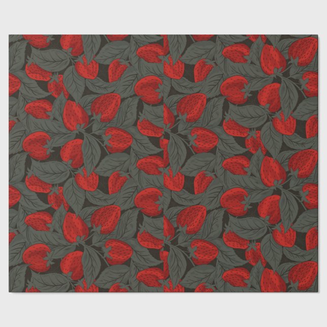 Papel De Presente Morango (Barra)