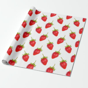 Papel De Presente Morango
