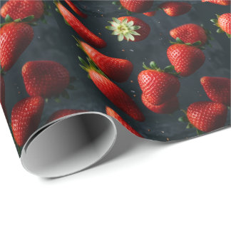 Papel De Presente Morango