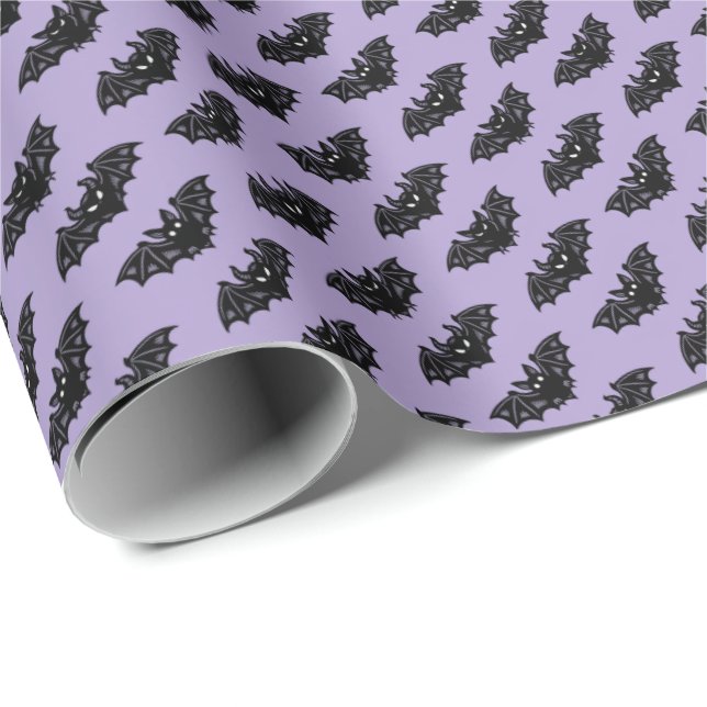 Papel De Presente Morcegos (Ponta do rolo)