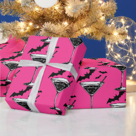 Papel De Presente Morcegos Martini
