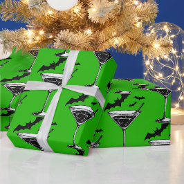 Papel De Presente Morcegos Martini