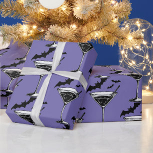 Papel De Presente Morcegos Martini