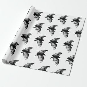 Papel De Presente Morcegos Vampiros Góticos