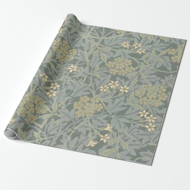 Papel De Presente Morris Vine & Jasmine Garden Flor Clássica (Desenrolado)