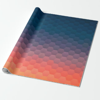 Papel De Presente Mosaico colorido. Retrospectiva do hipster geométr