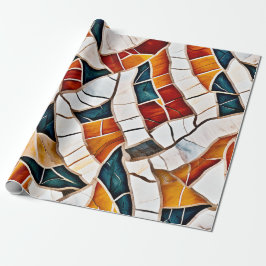 Papel De Presente Mosaico Cristal Opulente