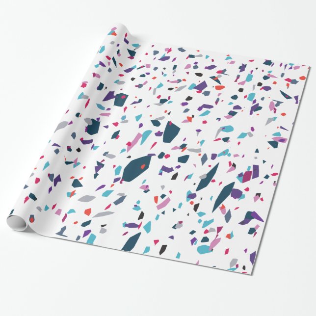 Papel De Presente Mosaico de Verão (Desenrolado)