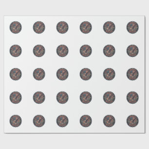Papel De Presente Mosaico Liberty Patriótico Mosaico Patriótico Vint