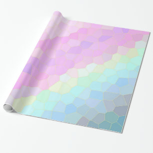 Papel De Presente Mosaico Pastel