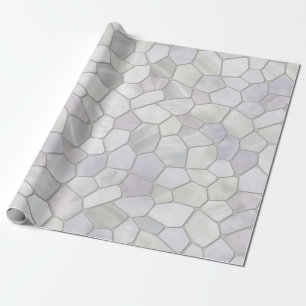 Papel De Presente Mosaico Platinum, Cinza francesa