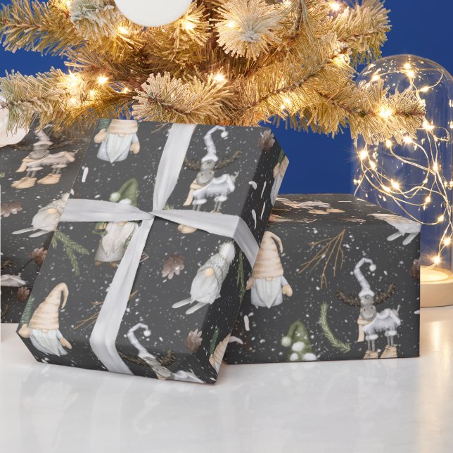 Papel De Presente Mose de Natal e Gnomos (Feriados)