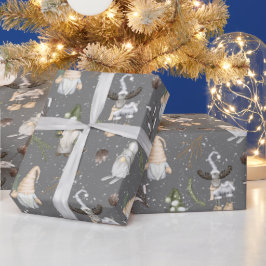 Papel De Presente Mose de Natal e Gnomos