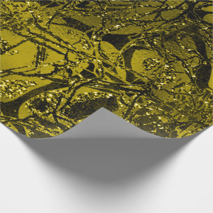 Papel De Presente Mostarda da hortelã da pilha da natureza do corpo