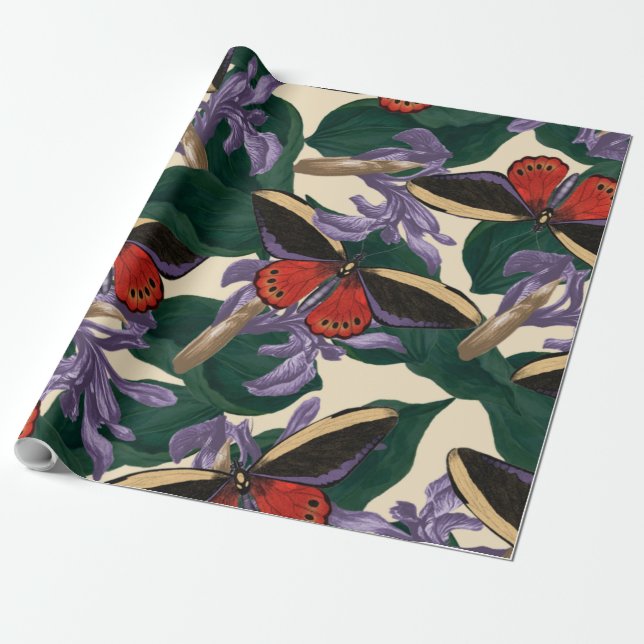 Papel De Presente Moth (Desenrolado)