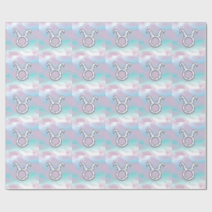 Papel De Presente Mother of Pearl Taurus Zodiac Symbol
