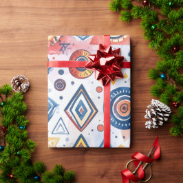 Papel De Presente Motif ethnique graphique