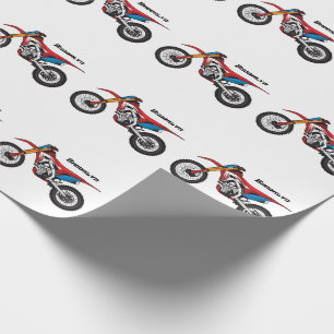 Papel De Presente Moto de terra vermelha