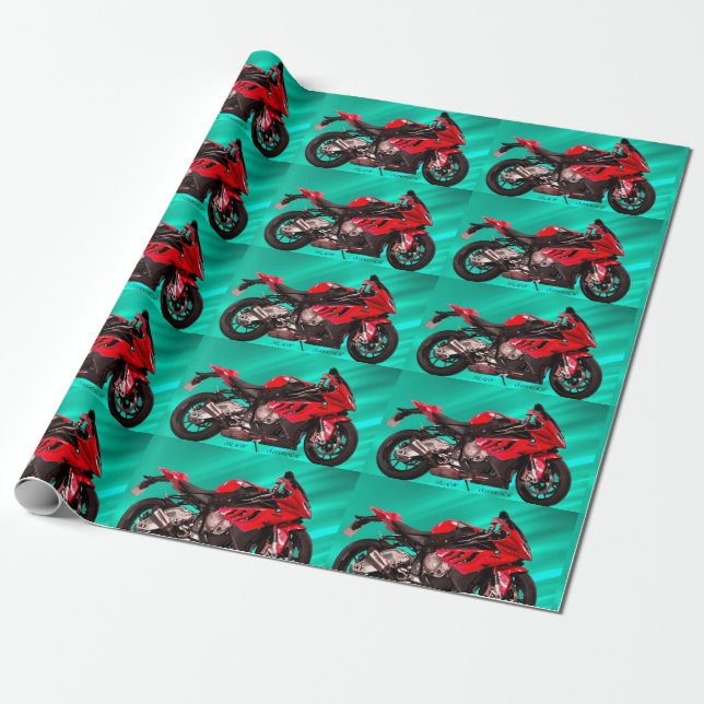 Papel De Presente Motocicleta BMW para papel de enrolamento de mater (Desenrolado)