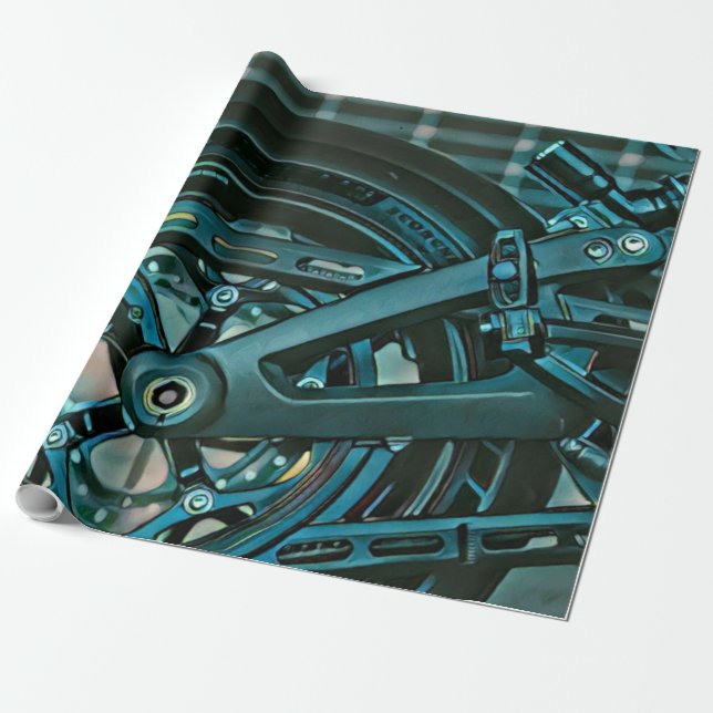 Papel De Presente Motorcyclist gifts (Desenrolado)