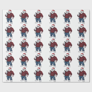 Papel De Presente Motorista de Caminhão Yeti Abominável Snowman Engr