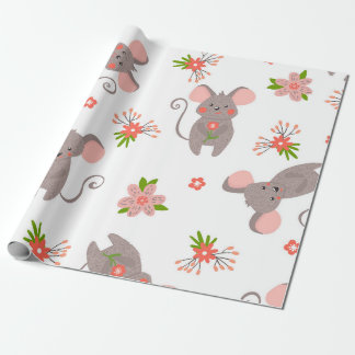 Papel De Presente Mouse bonito