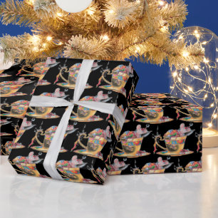 Papel De Presente Mouse bonito no Natal da Taa Cup