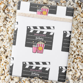 Papel De Presente Movie Night Birthday Party For Girls