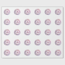 Mrs name pink mauve border since year wedding brid