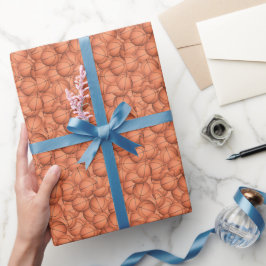Papel De Presente Muitas bolas de basquete