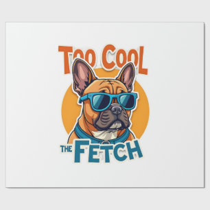 Papel De Presente Muito Legal para Buscar Bulldog Francês Óculos de 