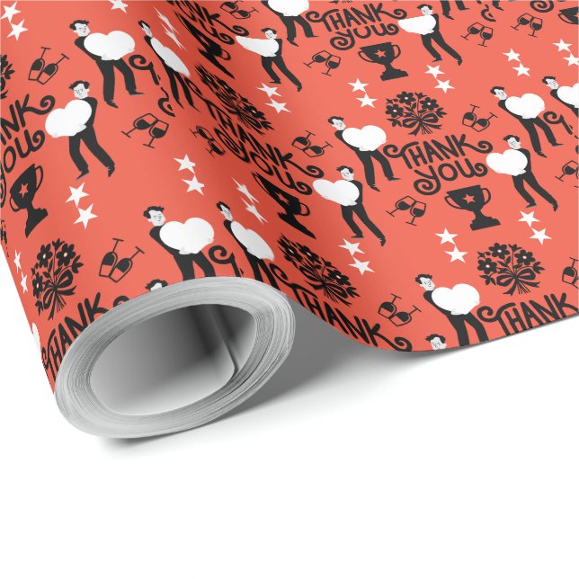 Papel De Presente Muito Obrigado (Ponta do rolo)