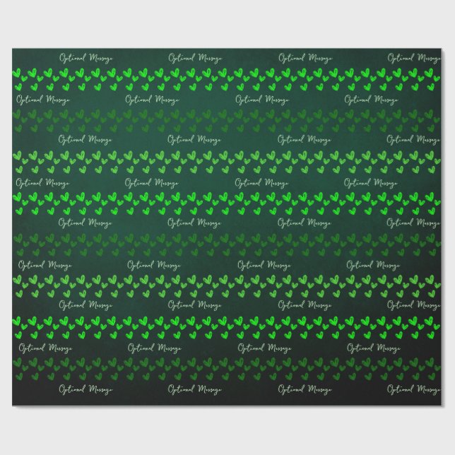 Papel De Presente Muitos corações Enrolando Papel (Aberto)