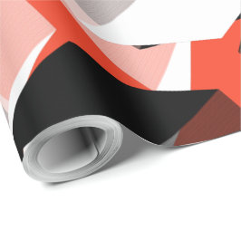 Papel De Presente Muitos hexágonos com partes descoloradas, em verme