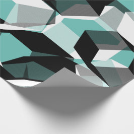 Papel De Presente Muitos hexágonos com partes incolores, em teia cla