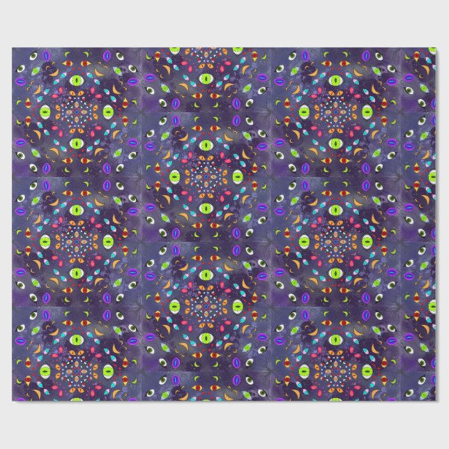 Papel De Presente Muitos Olhos (Aberto)