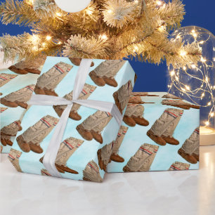 Papel De Presente Mukluks na neve