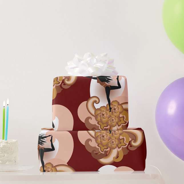 Papel De Presente Mulher Fazendo Yoga (Criador carregado)