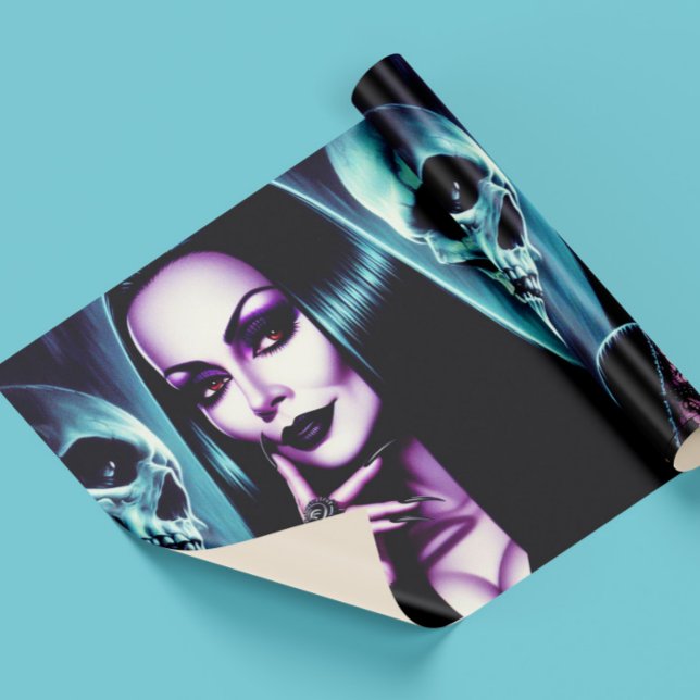 Papel De Presente Mulher Gótica Vintage (Criador carregado)
