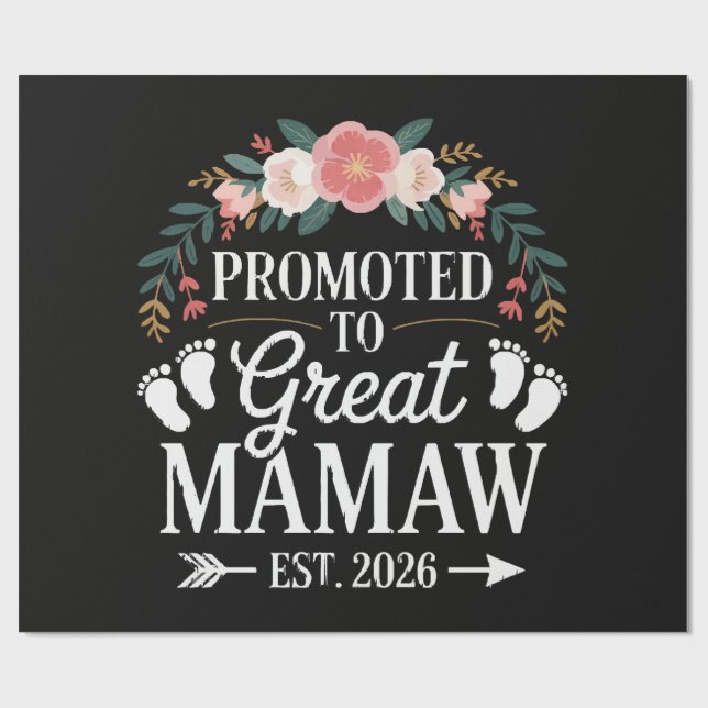 Papel De Presente Mulheres Promovidas a Grande Mamãe (Aberto)