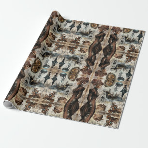 Papel De Presente Mulheres Steampunk