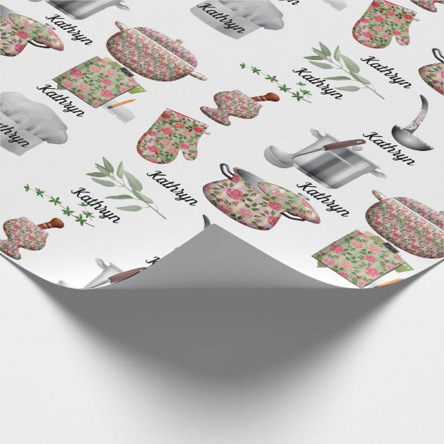 Papel De Presente Multi-Ocasião Cookware Personalizado (Ponta)