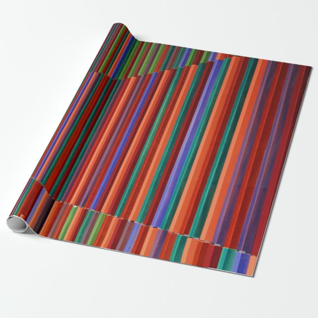 Papel De Presente Multicolored striped illustration (Desenrolado)